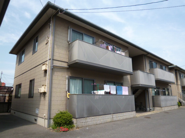 倉敷市白楽町のアパートの外観