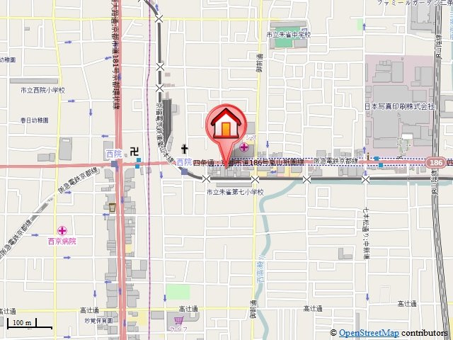 明光苑の地図