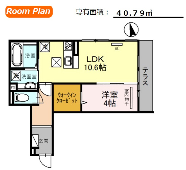 【間取り】 | Ｄ－room立花