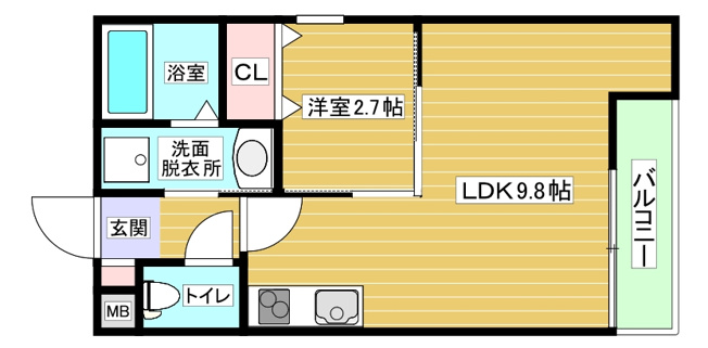 【間取り】 | REGALO野里Ⅱ番館