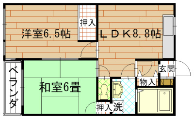 オザサライブコープの間取り