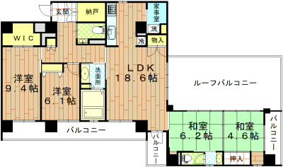 LUXENA KIYOMIZU GOJO（ラグゼナ清水五条）の間取り