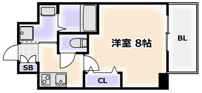 【間取り】 | セオリー難波パレ