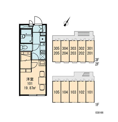 【区画図】 | レオパレス北鎌倉ホームズ