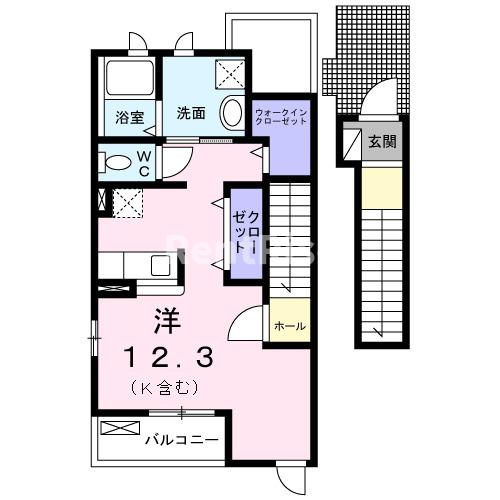 アンファミーユ八幡の間取り|間取図