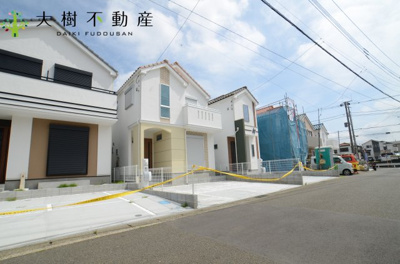 【前面道路含む現地写真】 | 海老名市門沢橋3丁目　新築戸建て　全6棟　【仲介手数料無料】