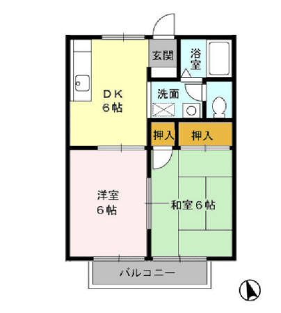 【間取り】 | ドルチェ浜道AB　A