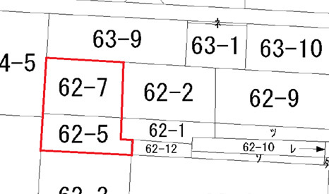 勿来町酒井酒井原62-7他の土地図