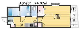 【間取り】 | クレール谷町