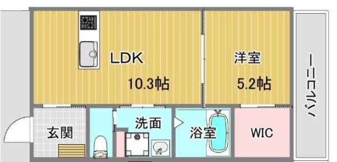フィユフラッツ大阪ノースの間取り