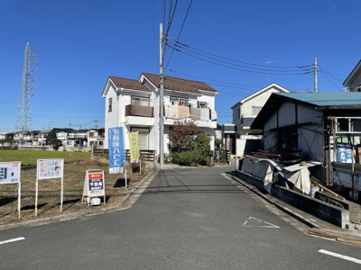 【前面道路含む現地写真】 | 仲介手数料無料　府中市日新町2丁目新築戸建て1棟　1号棟