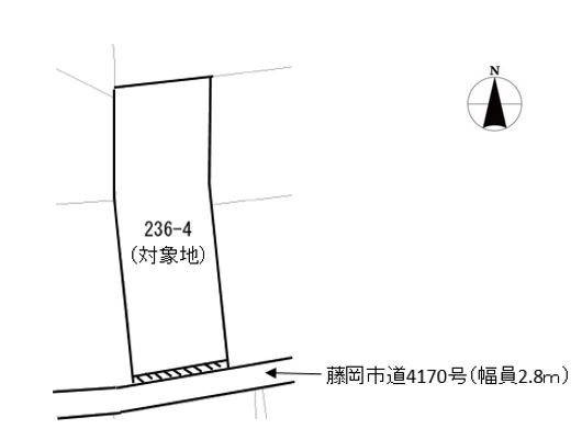 藤岡市中栗須　土地650の土地図|区画図
