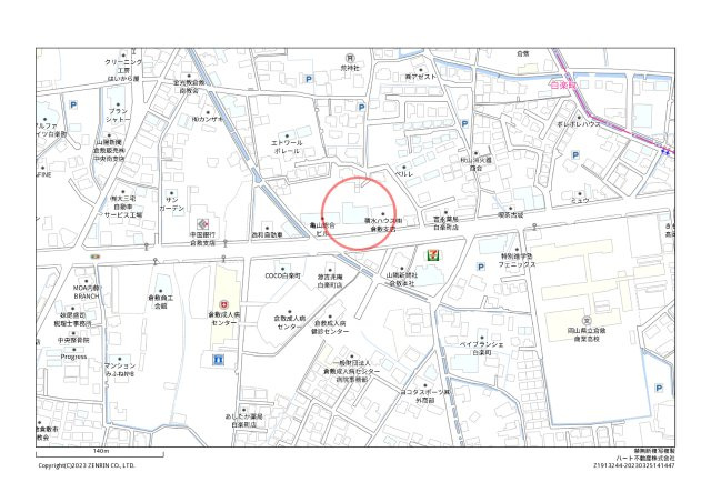亀山ビル100の地図