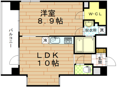 エストーネ京都二条の間取り