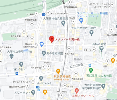 【地図】 | メゾンドール天神橋
