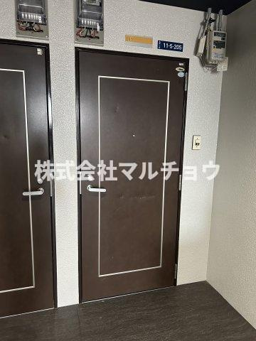 恵ハイツの玄関|シンプルで使いやすい玄関です