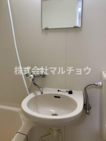 恵ハイツの洗面所|広い洗面スペース