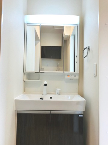 上益城郡益城町大字広崎のアパートの独立洗面台