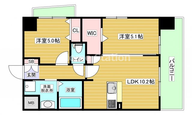 【間取り】 | スプランディッド中之島WEST