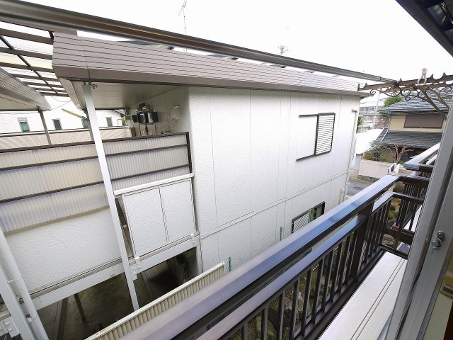 メゾン河合Bのバルコニー|陽当たり良好なバルコニーです