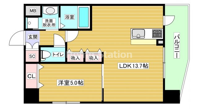 【間取り】 | スプランディッド中之島WEST