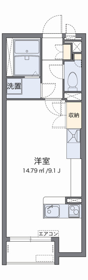 【間取り】 | ラ　リヴィエールⅡ