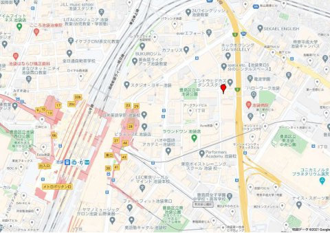 豊島区東池袋１丁目の店舗事務所の地図