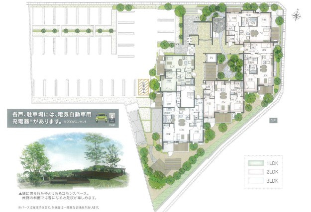 熊本市東区花立３丁目の賃貸マンションの区画図
