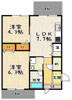 【間取り】 | LATTICE HIGASHINO