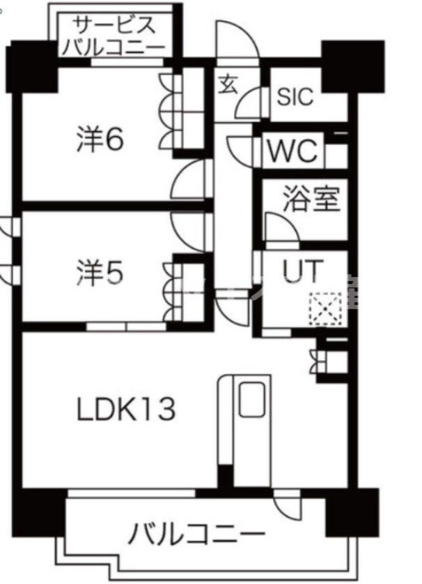 SK RESIDENCES SHINSAIBASHI　BRAVI不動産の間取り|【GRAN PASEO心斎橋EAST】