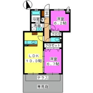 レジデンス・グリンダ【10,000円キャッシュバック対象物件】の間取り