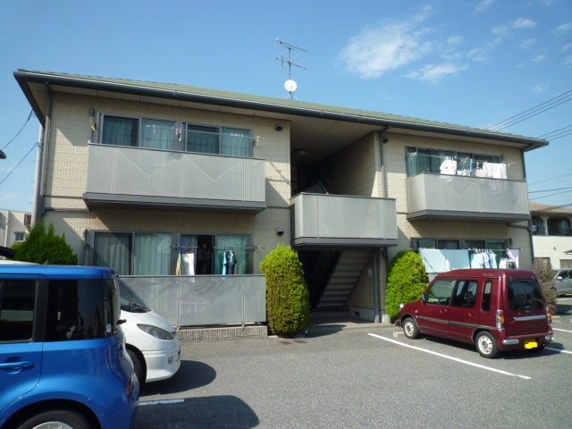 倉敷市茶屋町のアパートの外観