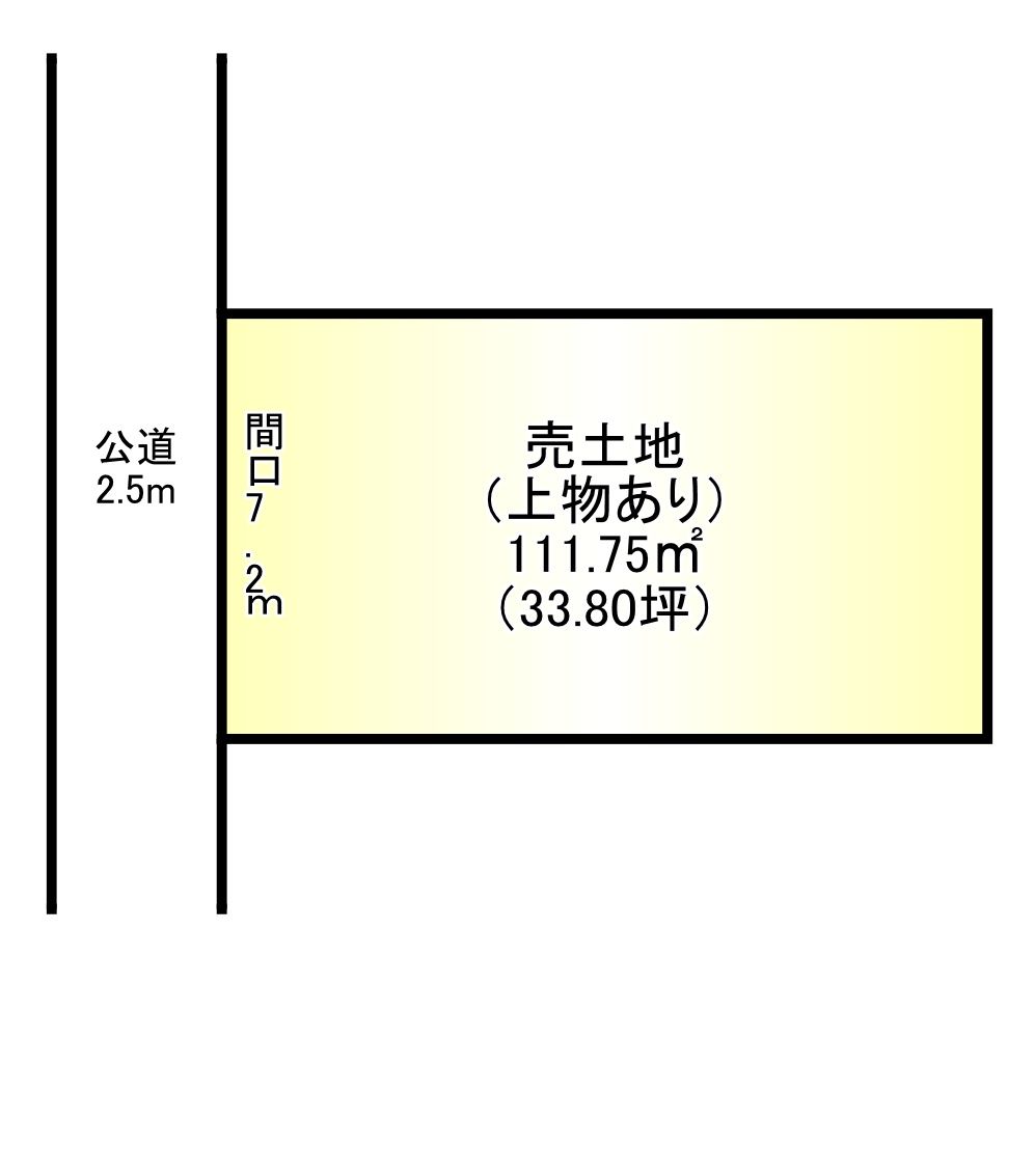 五條市野原西2丁目　中古戸建の区画図|土地図♪　◆建替え用地としてもおすすめ♪