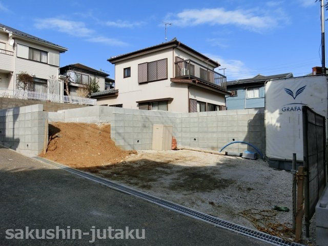 鷺沼台３丁目　新築戸建の外観|鷺沼台３丁目　新築戸建　土地ゆとりの４９．５坪　南西側道路面　間口１６ｍ超