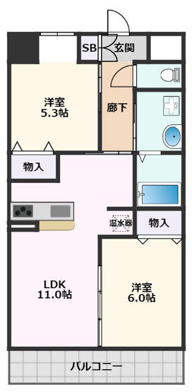 【間取り】 | 第２０関根マンション