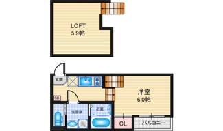 【間取り】 | ハーモニーテラス十番町 | 略図の為、現状優先