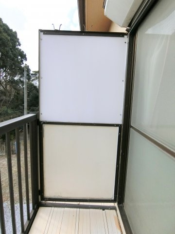 町保コーポのバルコニー