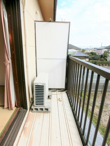 町保コーポのバルコニー