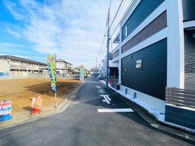 【前面道路含む現地写真】 | 東大和市中央/新築戸建 | 南側4ｍ公道