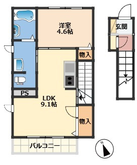 【間取り】 | シャーメゾン未翔上中島
