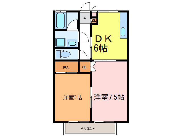 【間取り】 | ジュネス１