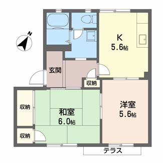 【間取り】 | 坂の久保ハイツＥ棟