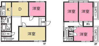 【間取り】 | 坂戸市善能寺　中古戸建　「坂戸駅」4.4ｋｍ　敷地50坪