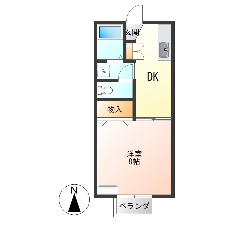 プラティ　ニューセジュールの間取り