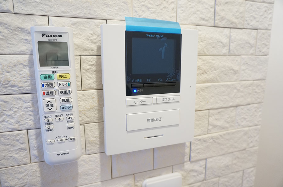【ガレージハウス】木更津 THE Resortのセキュリティ|モニター付インターホン
