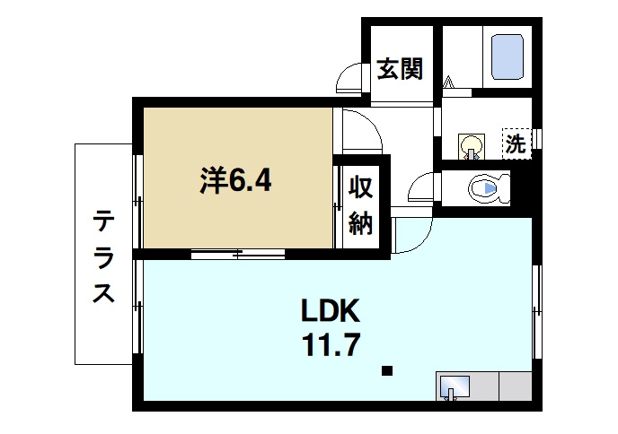 ツインハイムの間取り|和室がメインの落ち着いた間取りです