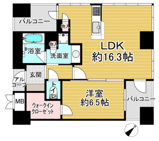 【間取り】 | ジオグランデ梅田茶屋町レジデンス