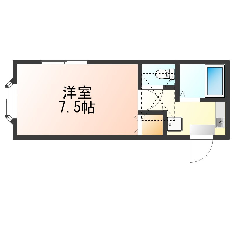 ヴィレッジマツナミ２１の間取り