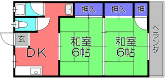 【間取り】 | 東陽コーポ