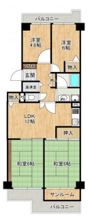 【間取り】 | 京橋グリーンハイツ ３号棟